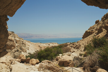 view of the coast of the deadsea