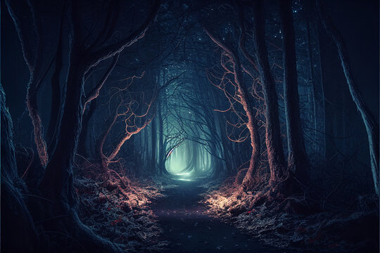 dark mysterious forest