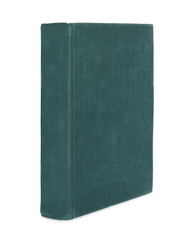 One old hardcover book isolated on white
