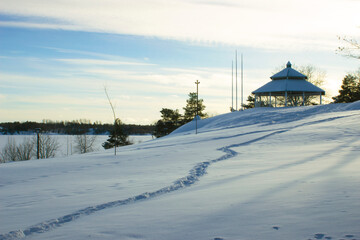 Church in the winter
