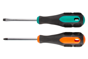 A screwdriver tools on transparent background