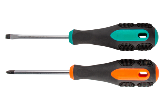 A screwdriver tools on transparent background