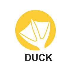 Duck logo vector