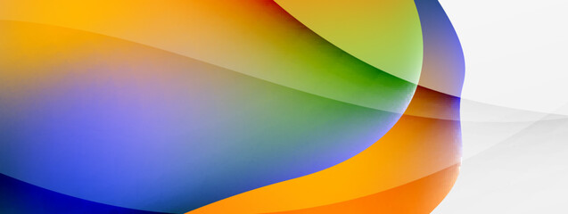 Abstract background. Fluid gradient color wave template for wallpaper, banner, background or landing