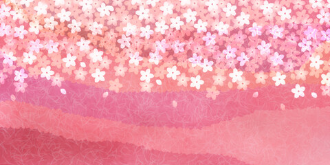 桜　和紙　和柄　背景