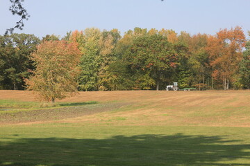 Tractor on Farm