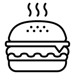 Illustration of Burger design Icon