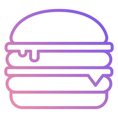Illustration of Burger design Icon