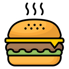 Illustration of Burger design Icon