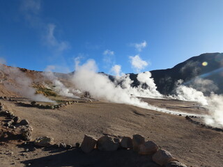 geyser in park national park