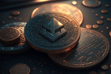 Imaginary Cryptocurrency generated by AI