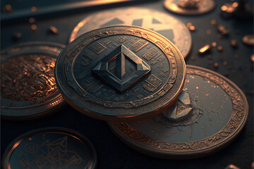 Imaginary Cryptocurrency generated by AI