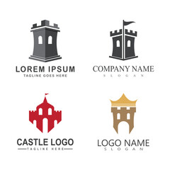 Castle Logo Template vector symbol  icon design