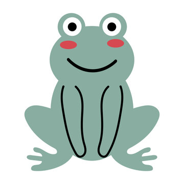 Frog Childish Vector element