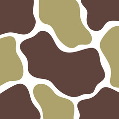 Vector cow print pattern animal seamless for printing, cutting stickers, cover, wall stickers, home decorate and more.