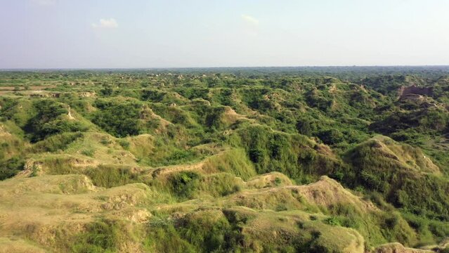 An Aerial shot of Chambal at Madhya Pradesh, India