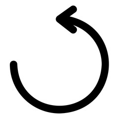 left arrow glyph icon