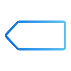 left arrow gradient icon