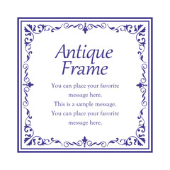 オシャレなフレーム。デザインテンプレート。ゴージャスな額のセット。