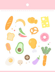 Easy-to-use hand drawing sticker illustration 
