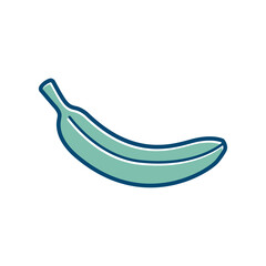 banana icon vector design template in white background