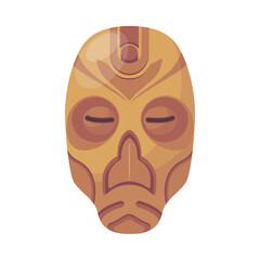 Ninja mask icon designed in flat style 