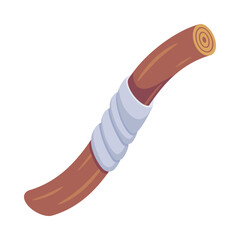 A handy flat icon of kusarigama weapon