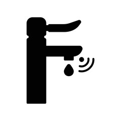 Smart water tap icon that can automatically dispense water
