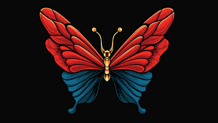 Fototapeta na wymiar butterfly vector design for elements