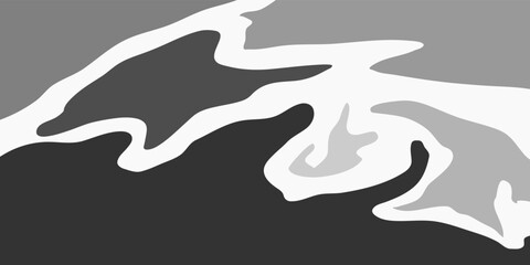 Decorative wavy abstract wallpaper pattern using monochrome tones in the design. Vector illustration. Cover layout template.