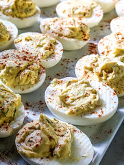 Healthy Deviled Eggs as an Appetizer