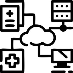 Computer icon symbol in a white background, black laptop icon symbol on the white background	
