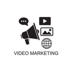 video marketing icon , multimedia icon