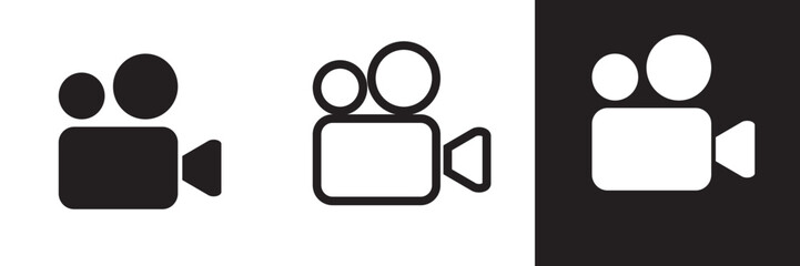 camera icon. video camera symbol. movie sign vector illustration eps10