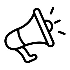 megaphone line icon