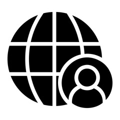 world glyph icon