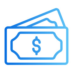 cash gradient icon