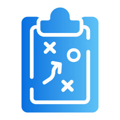 Obraz premium planning gradient icon