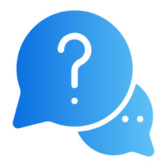 question gradient icon