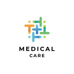 medical and people for medical care logo
