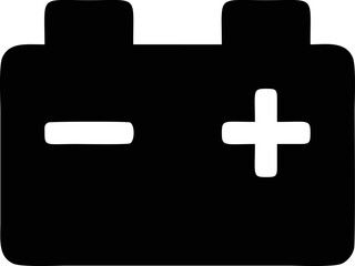 Obraz premium Battery symbol in a white background, energy charge icon symbol on the white background 