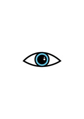 ye, vector, icon, illustration, iris, eyes