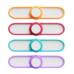 Obraz premium Four steps business infographic banner cutout