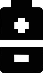 Obraz premium Battery symbol in a white background, energy charge icon symbol on the white background 