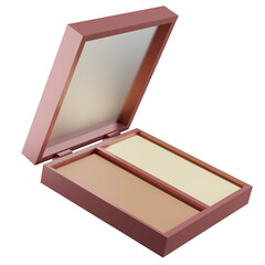 makeup illustration countour compact powder cosmetic
