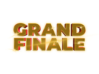Grand Finale text effect cutout