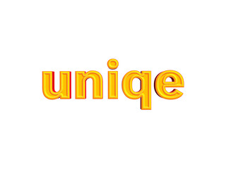 Uniqe text effect cutout