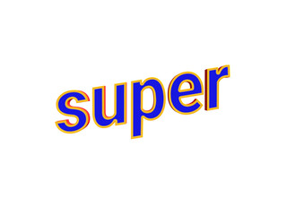 Super text effect cutout