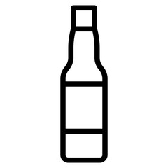 Bottle line icon