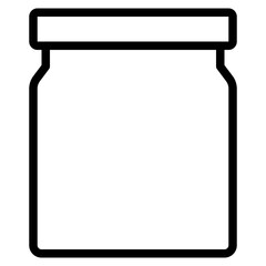 Obraz premium Bottle line icon